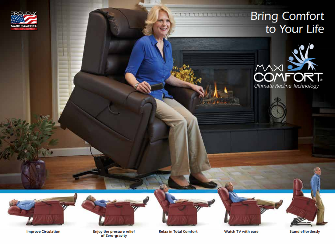 Los Angeles golden lift chair recline by pride viva