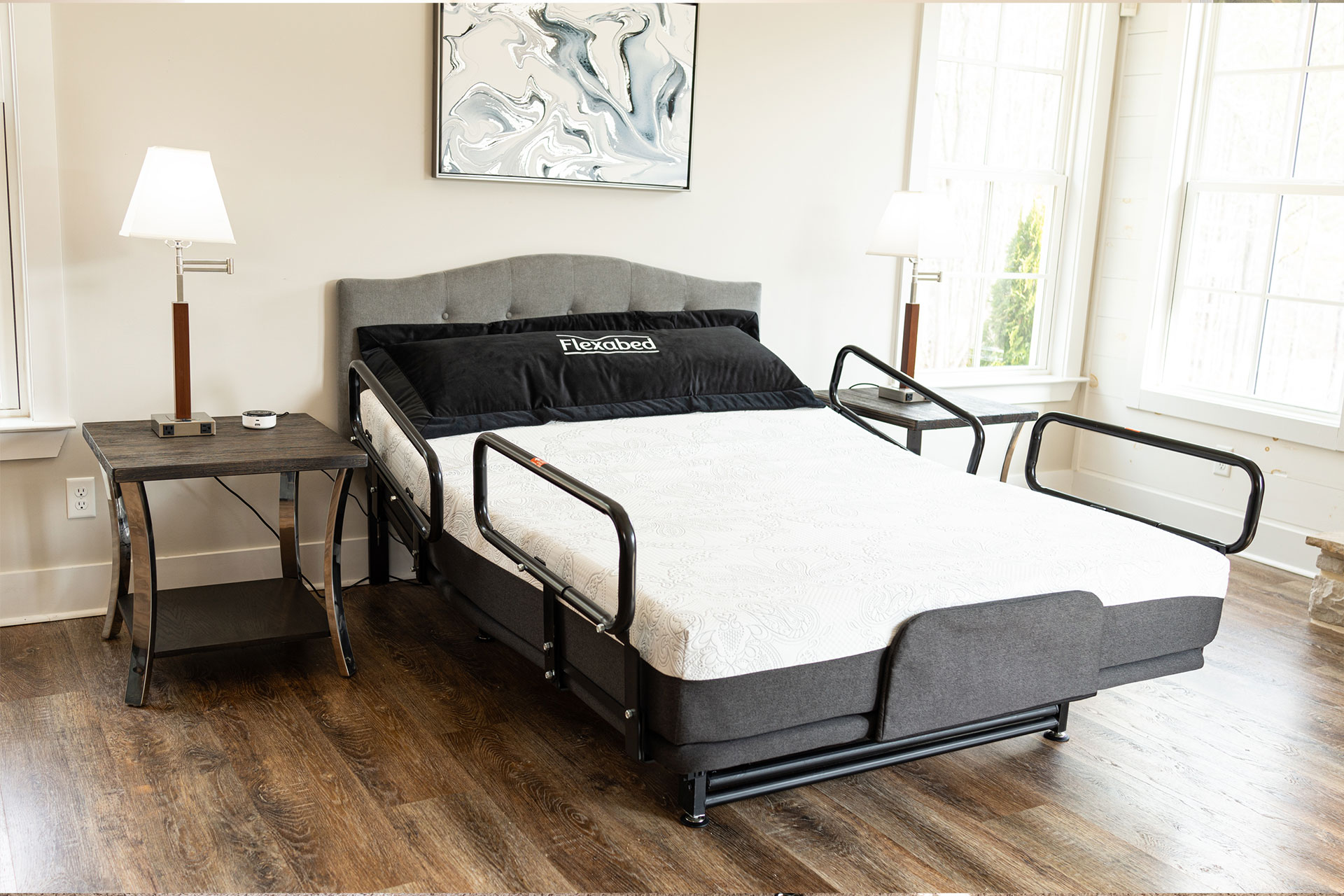 flexabed 3 motor fully electric hi low hospital bed